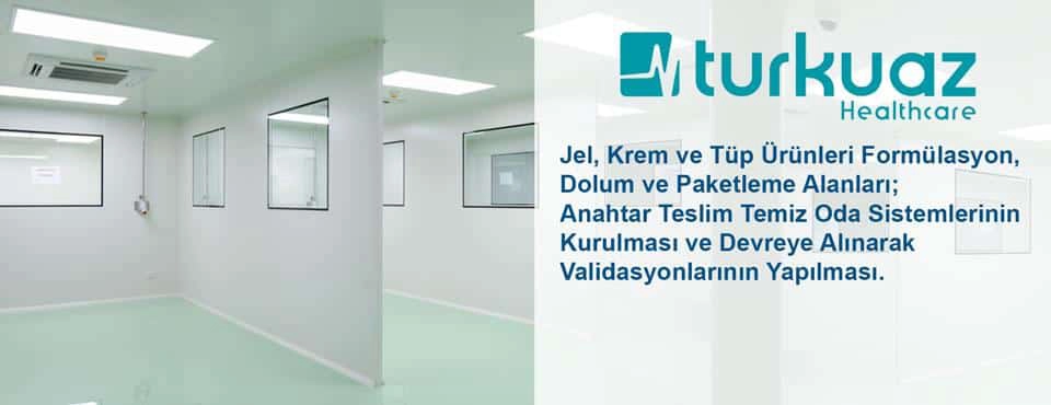 TURKTIPSAN için temiz oda sistemleri ve validasyon hizmetleri.